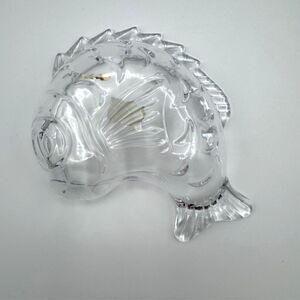 VTG Studio Nova 6" Glass Fish Candy Dish Made in Japan Ocean's Gift Sea Tropical